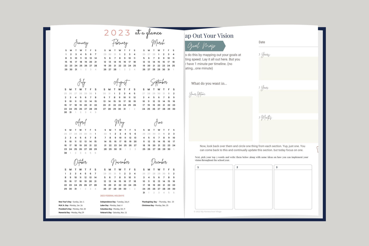 Homeschool Planner -Printed (Misprint)