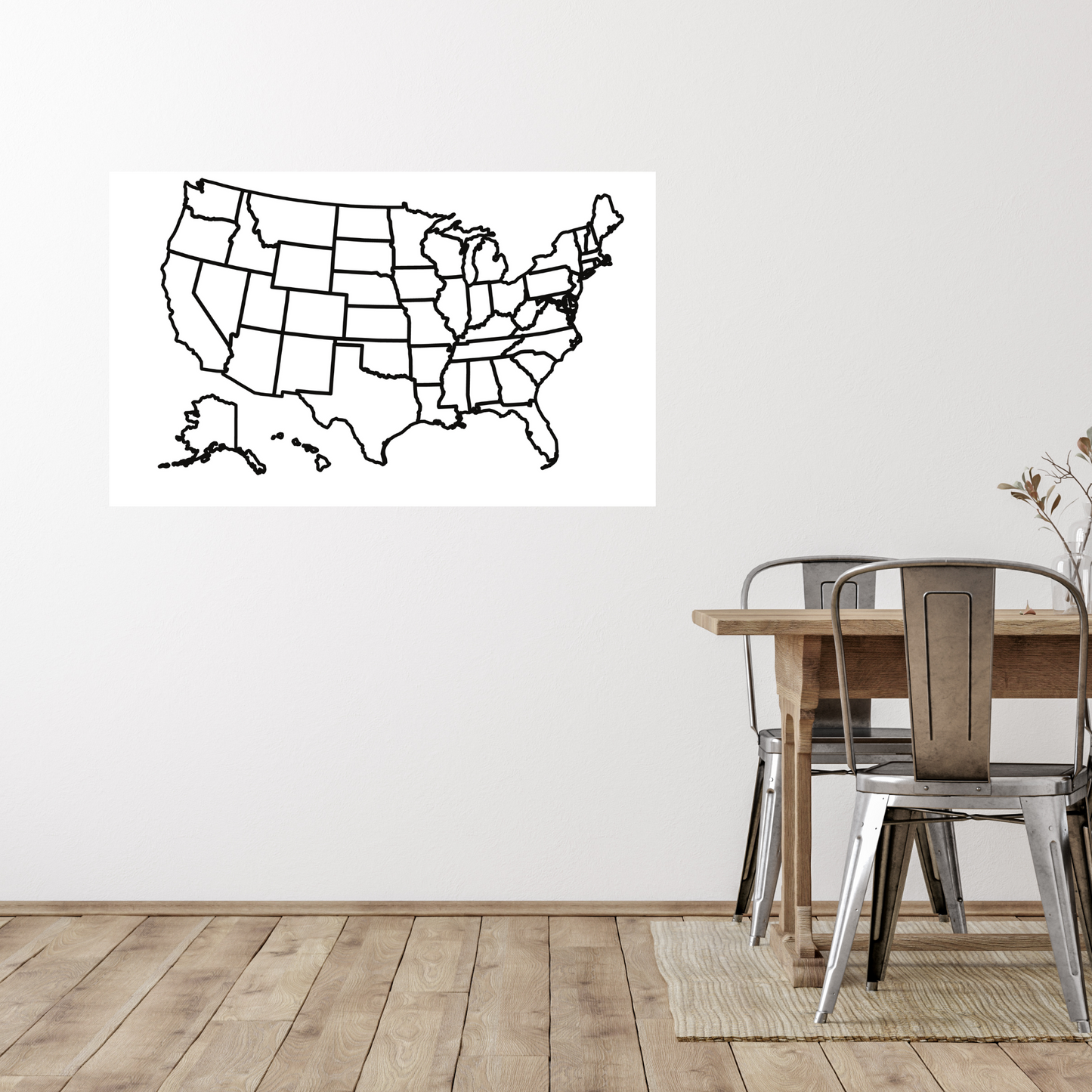 Dry Erase Maps – World & USA States Map Set