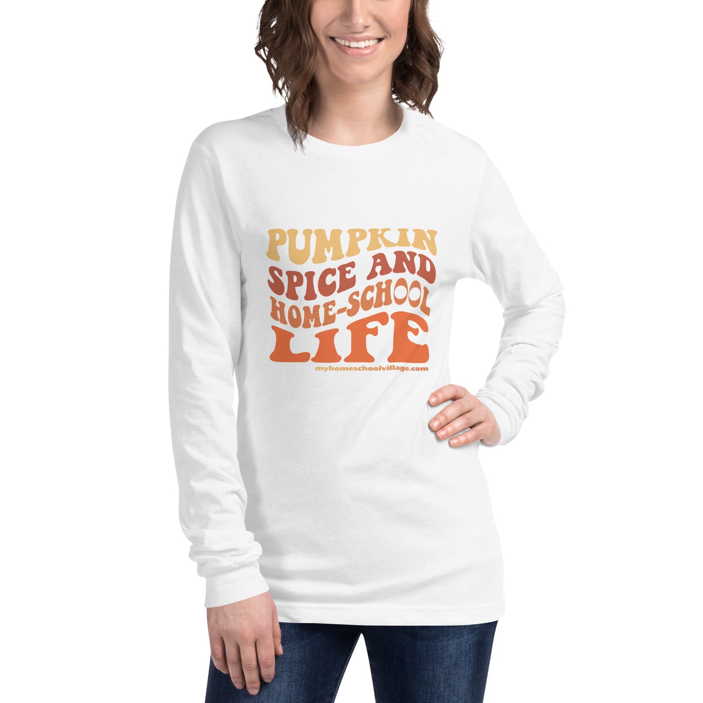 Pumpkin Soice Long Sleeve Tee