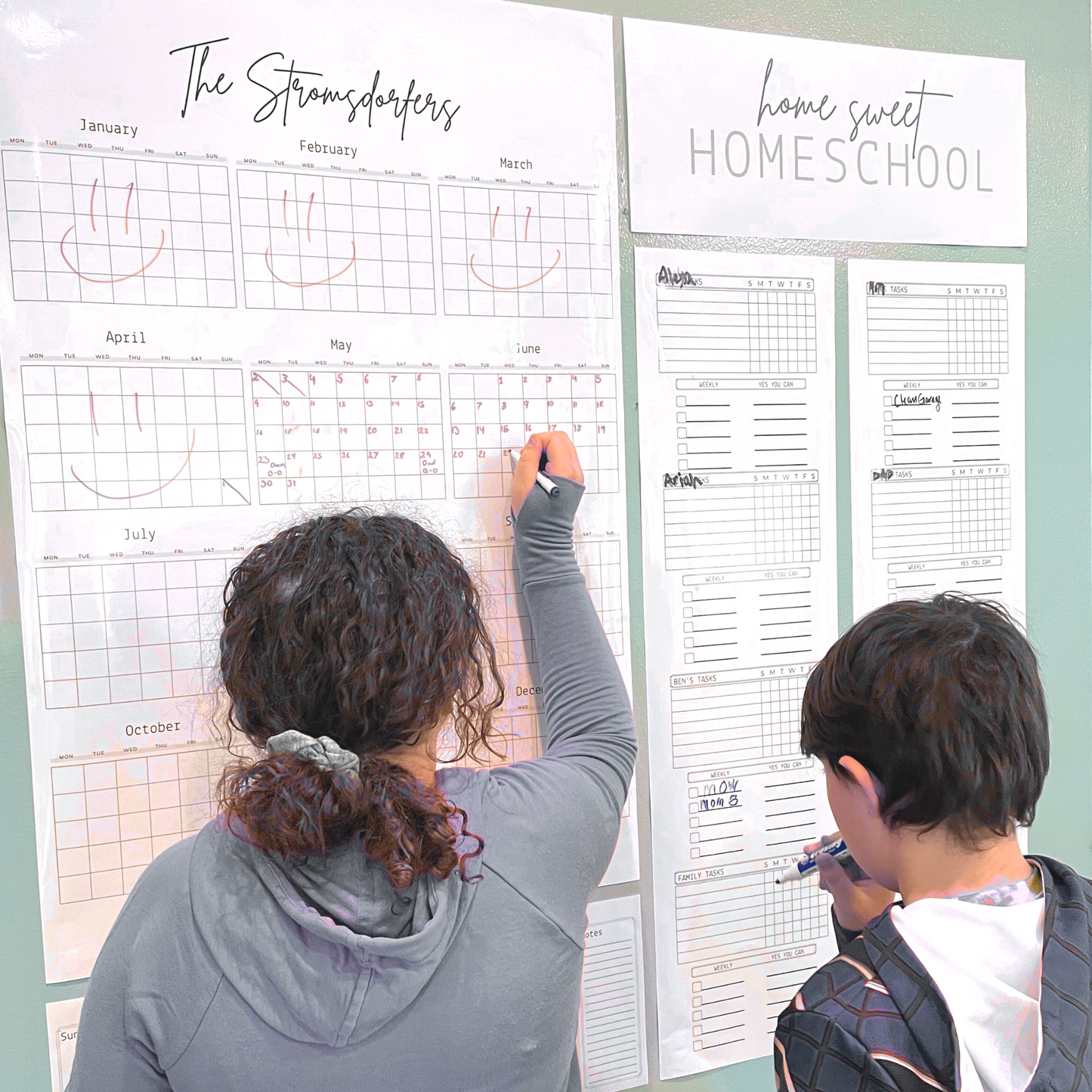 Family Command Center - Dry Erase Boards