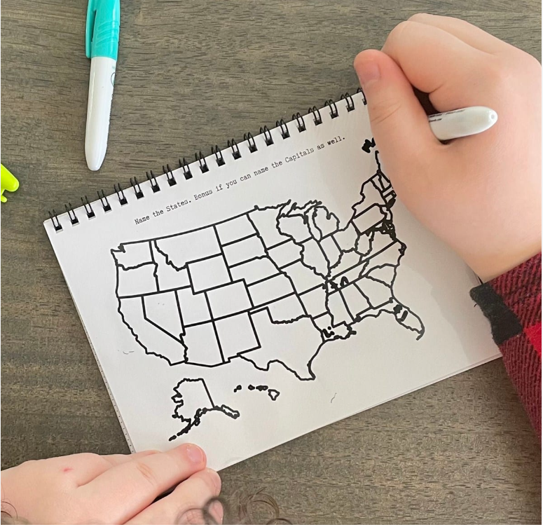 Educational Dry Erase Travel Book