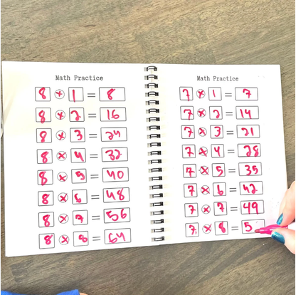 Educational Dry Erase Travel Book